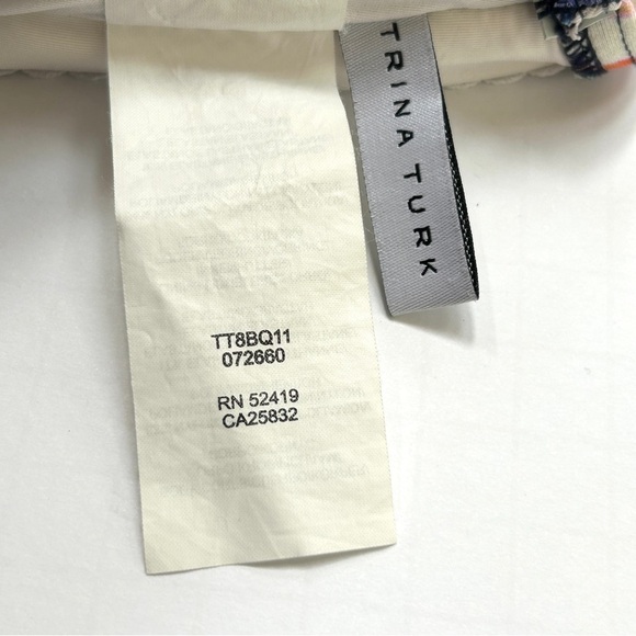 Trina Turk Moonlight Tie Dye Bandeau One Piece Strappy Swimsuit, Size 8 - Picture 14 of 15